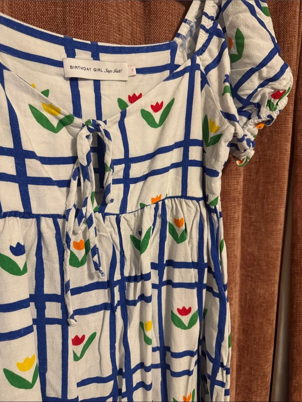 Birthday Girl/Lisa Says Gah mini Tulip Print Dress - Picture 3 of 4